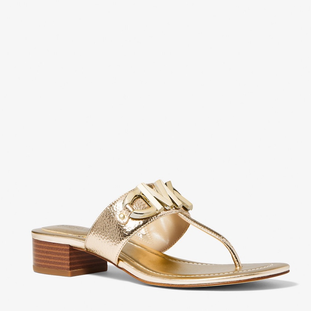 MICHAEL Michael Kors Metallic Gold Sandals